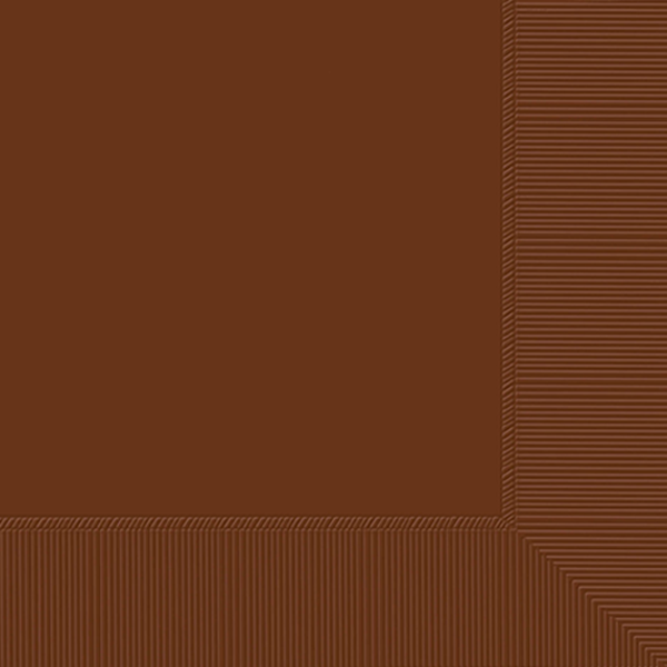 Chocolate Brown Custom Napkins Same Day Printing