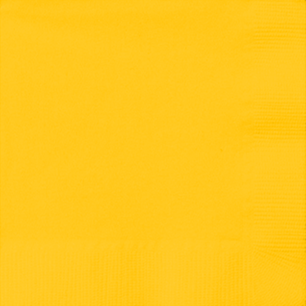Sunshine Yellow Custom Napkins Same Day Printing